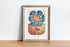 framed Vintage Illustrations Great Barrier Reef Anemones Wall Art Print